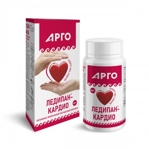 Купить Витаминно-минеральный обогащенный комплекс Ледипан-кардио, капсулы, 60 шт  г. Пермь  