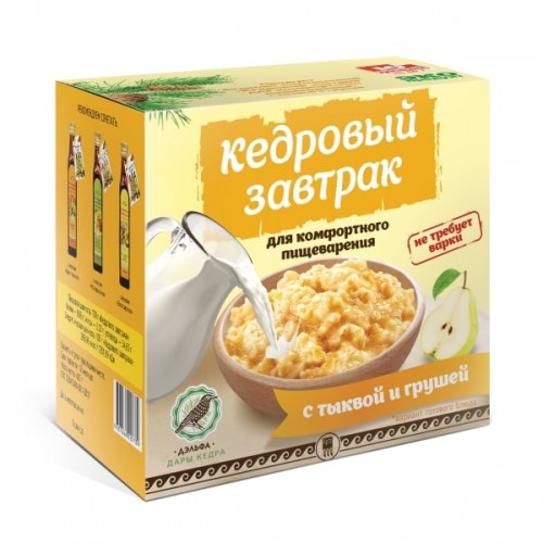 Купить Завтрак кедровый для комфортного пищеварения с тыквой и грушей  г. Пермь  